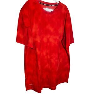 Russell Dri-Power 360 Red Tie Dye T Shirt Training Fit Sz Large 42-44